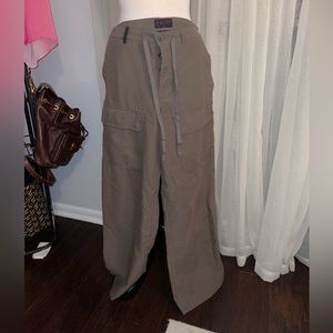 Vintage Ralph Lauren cargo drawstring pants in green